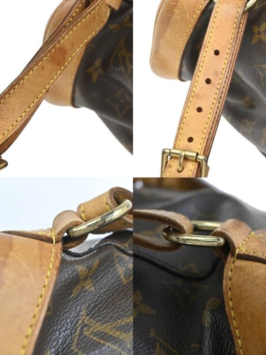 LOUIS VUITTON Montsouris GM Backpack Bag Monogram Leather Brown M51135 72CA811 main image 4